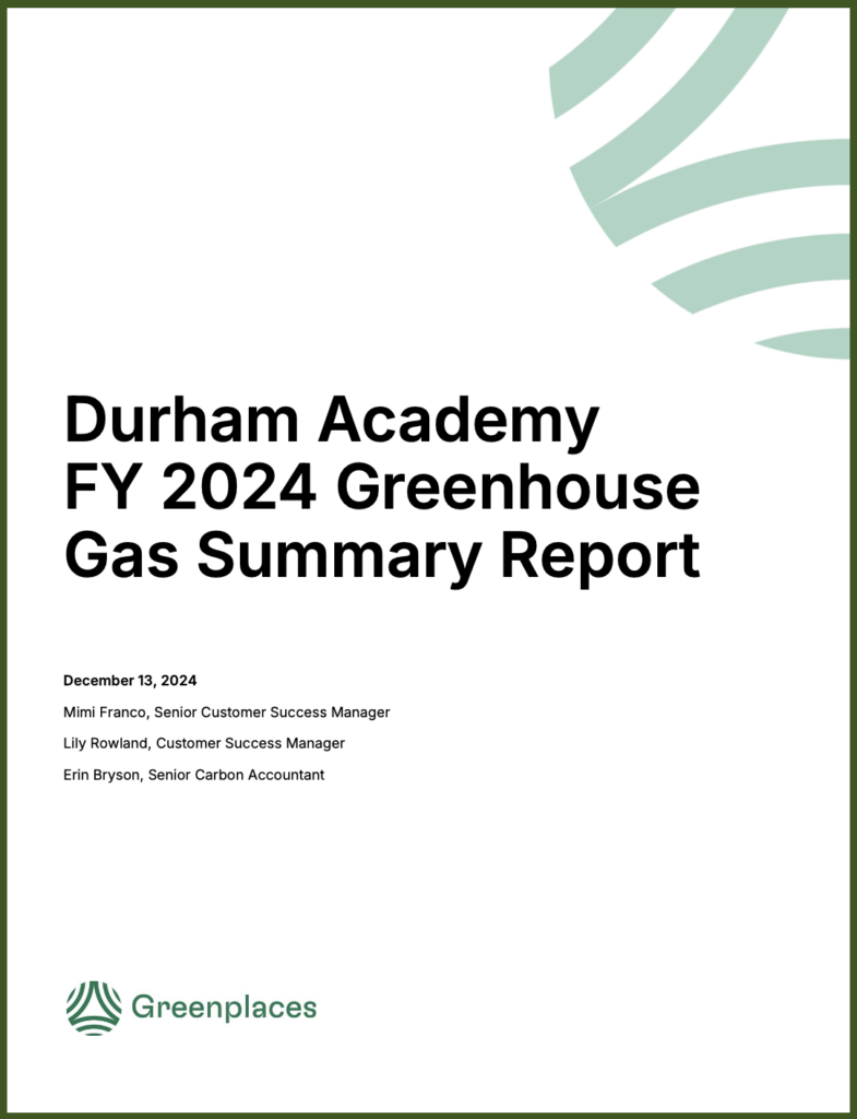 Cover of DA Greenhouse Gas report 2023-24